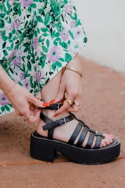 Oasis Society Heels|Sandals<Lindsey Heels-Black