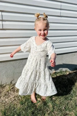 Kids Love Olive Co Mommy & Me|Kids<Little Girl's Briggs Dress-White Multi