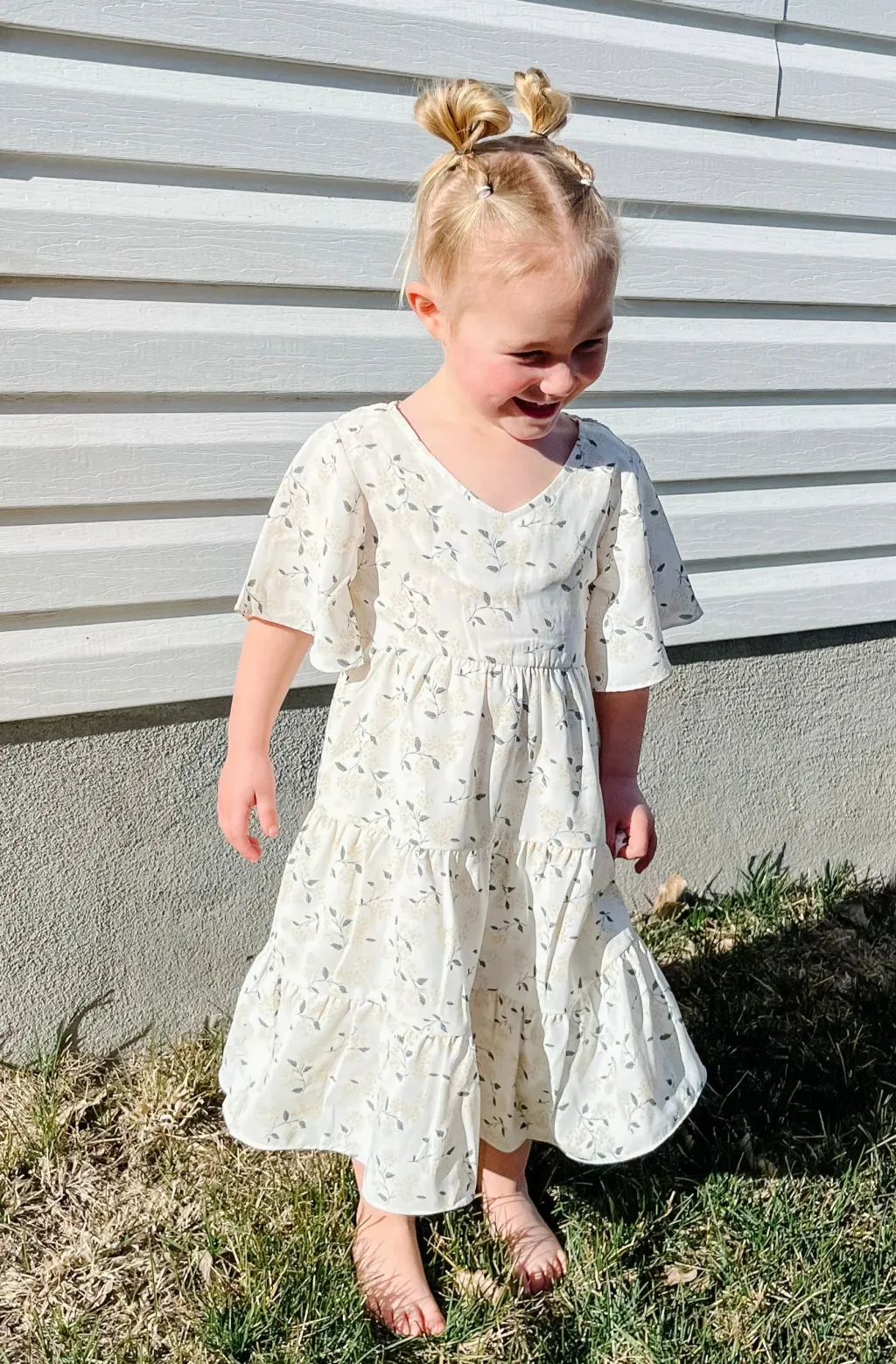 Kids Love Olive Co Mommy & Me|Kids<Little Girl's Briggs Dress-White Multi