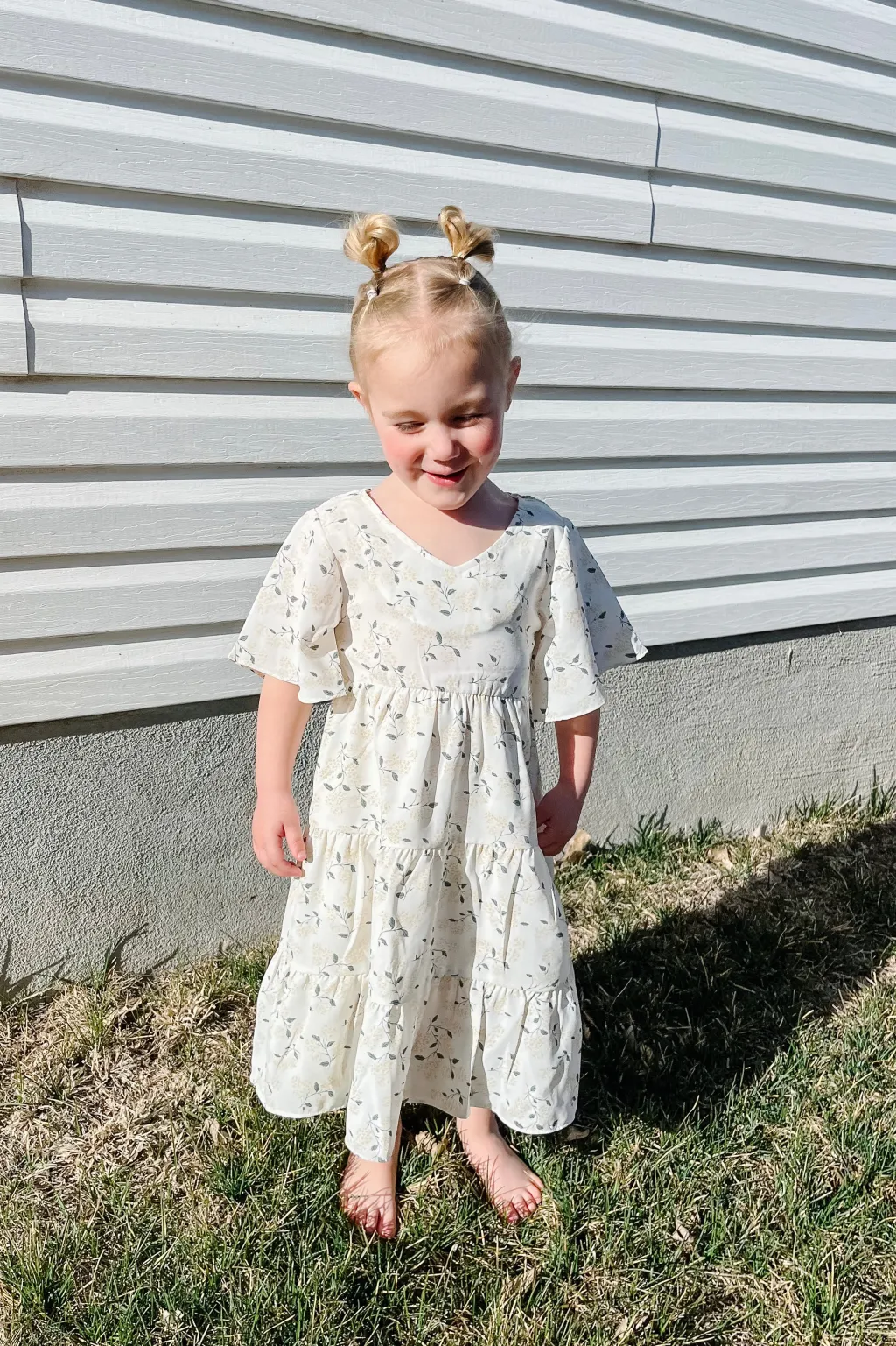 Kids Love Olive Co Mommy & Me|Kids<Little Girl's Briggs Dress-White Multi