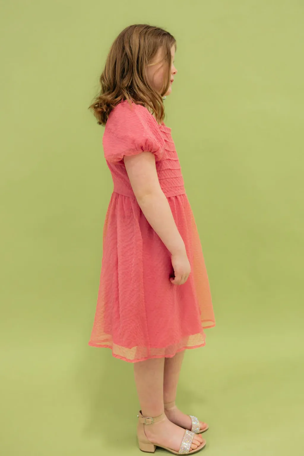 Kids Dongguan Huoyoung Apparel Co Dresses|Kids<Little Girl's Chelsie Dress-Pink