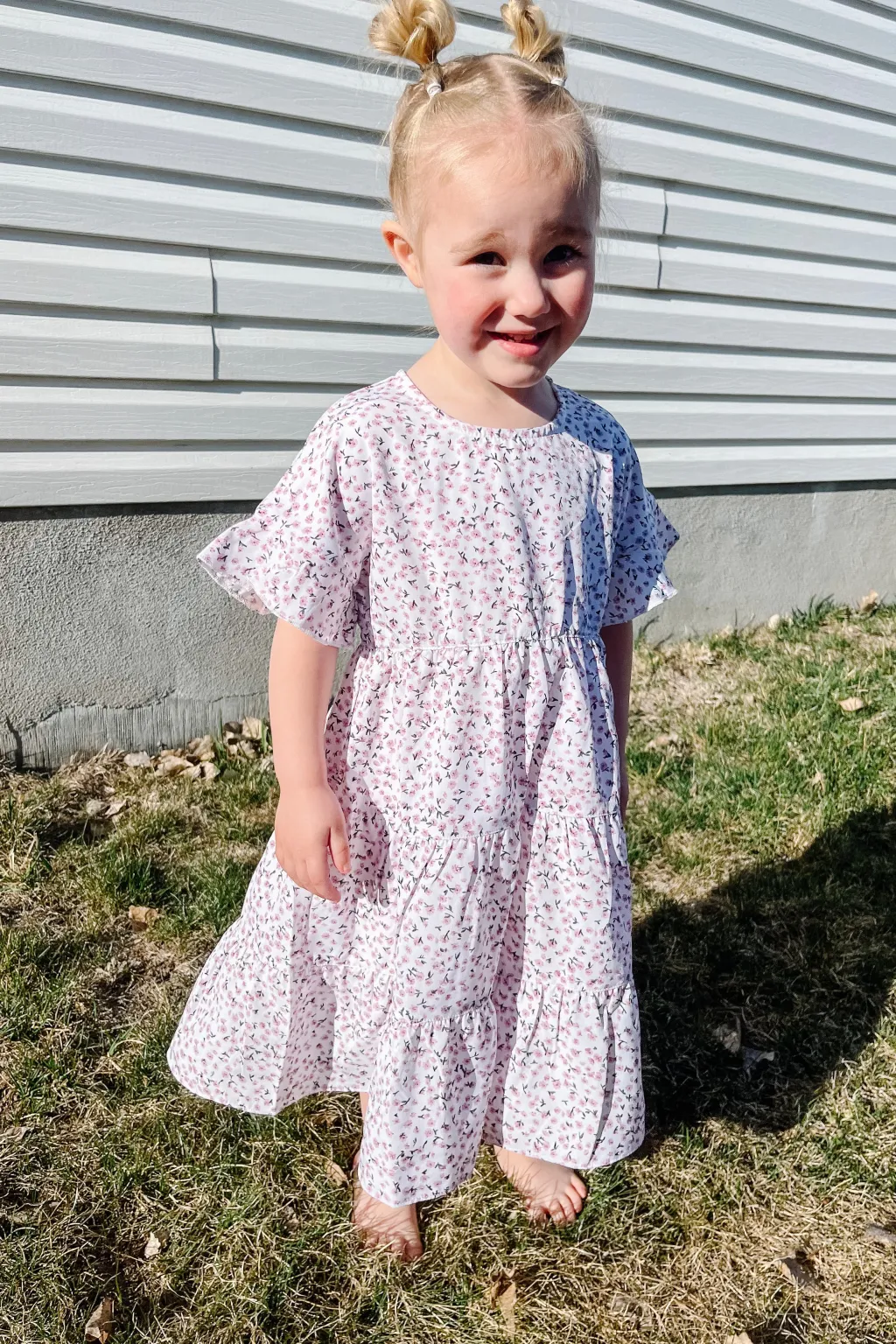 Kids Love Olive Co Mommy & Me|Kids<Little Girl's Let Love Grow Dress-Pink/White Floral