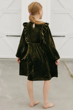 Kids Oopsie Daisy Kids<Little Girl's Noelle Dress-Moss