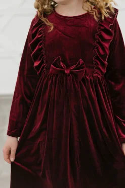Kids Oopsie Daisy Kids<Little Girl's Noelle Dress-Wine