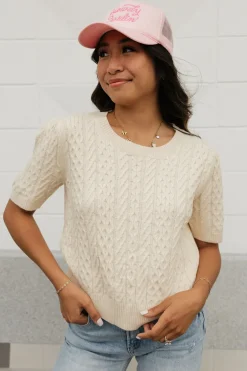 Dongguan Huoyoung Apparel Co Sweaters|Tops<Londyn Sweater-Cream