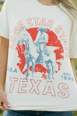 Golden Rose Maternity Friendly|Tops<Lone Star Tee-Cream