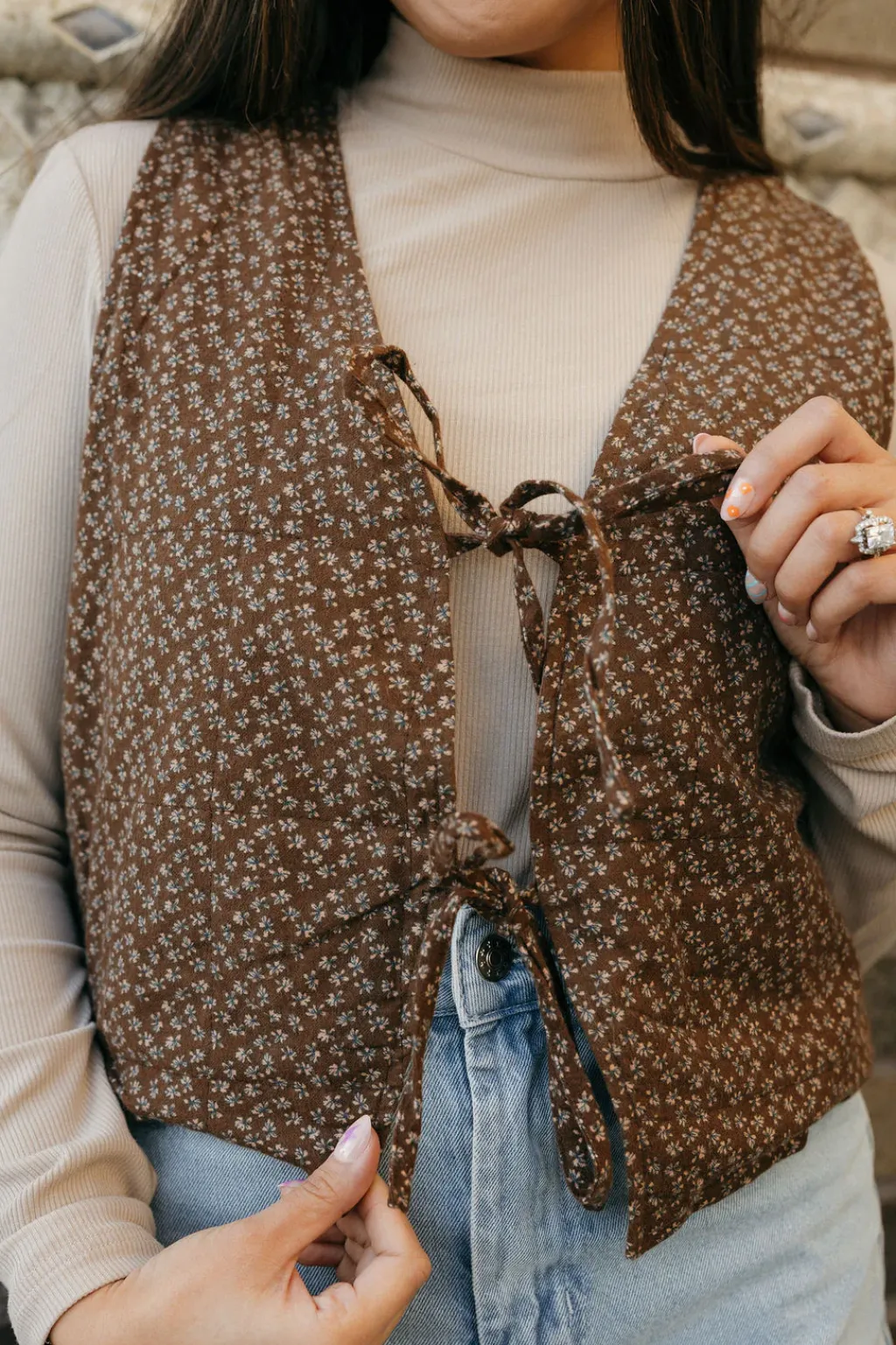 Polagram Outerwear|Tops<Lorretta Vest- Floral
