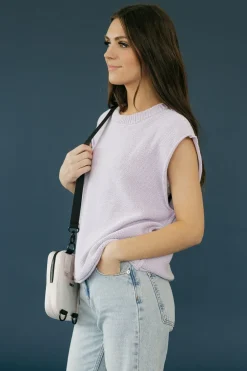 In February Maternity Friendly|Tees<Lucy Top-Lavender