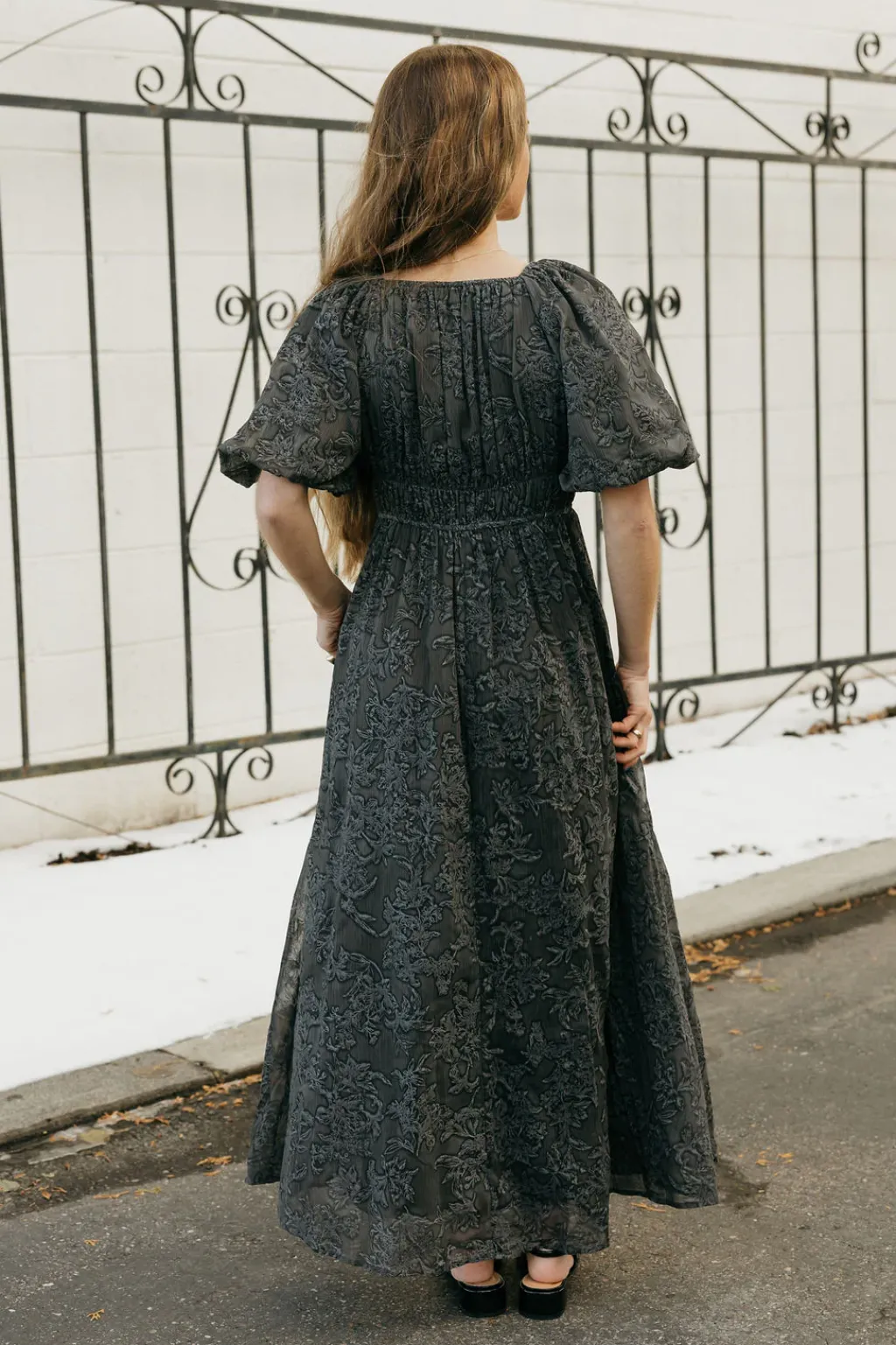 Polagram Maternity Friendly|Bridesmaid's Dresses<Lyla Dress-Charcoal