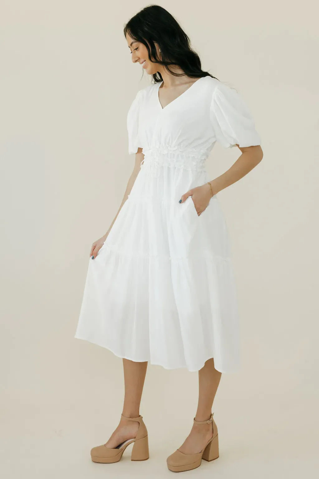 Polagram Bridesmaid's Dresses|Wedding<Maisey Dress-Ivory
