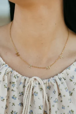 Ali Express Necklaces<Mama Letter Necklace-