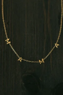 Ali Express Necklaces<Mama Letter Necklace-