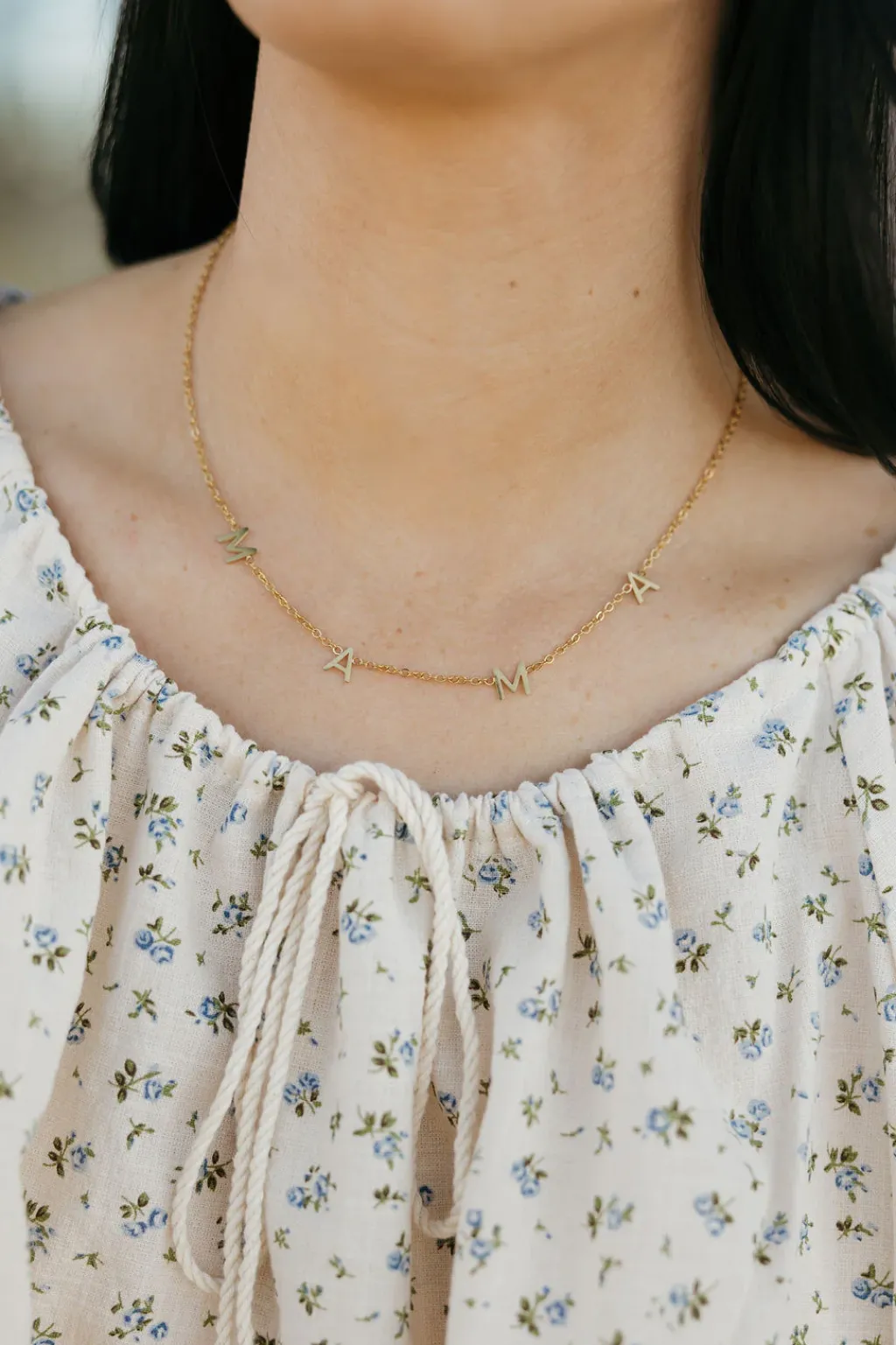 Ali Express Necklaces<Mama Letter Necklace-