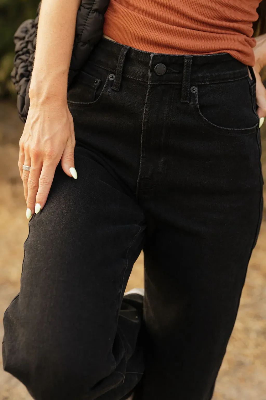 Just Panmaco Bottoms|Denim<Marianna Denim-Black