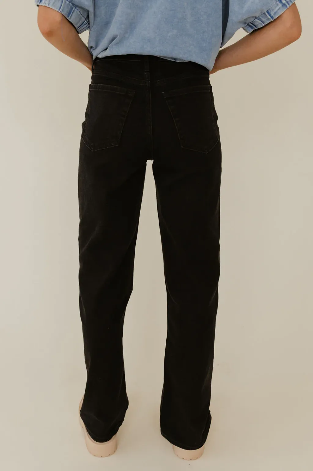 Just Panmaco Bottoms|Denim<Marianna Denim-Black