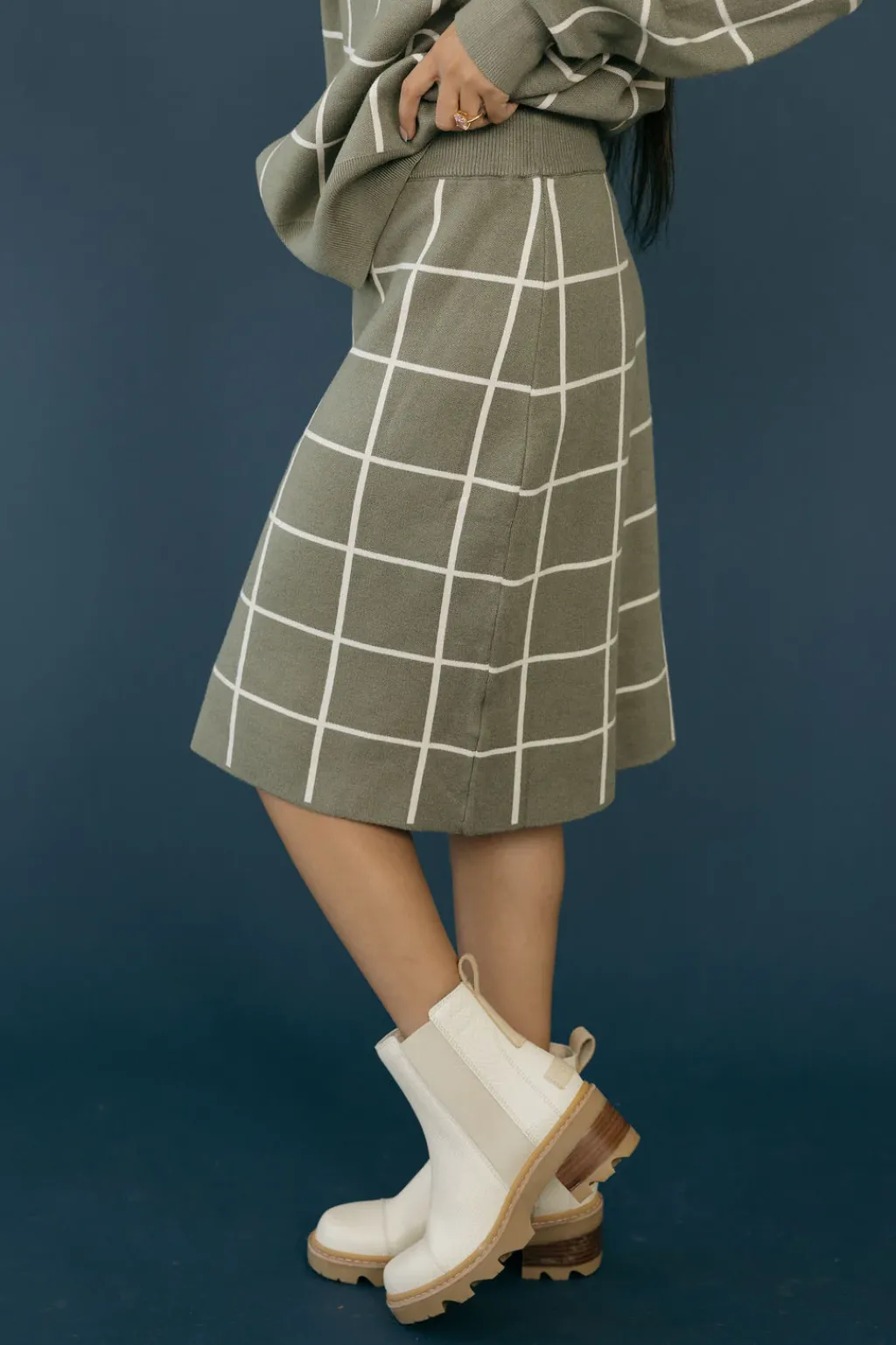 Tea N Rose Maternity Friendly|Skirts<Marley Skirt-Light Olive