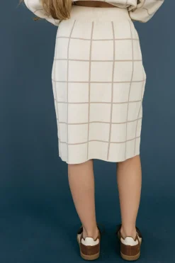 Tea N Rose Maternity Friendly|Skirts<Marley Skirt-Oatmeal