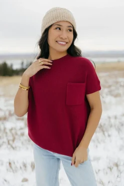 Dongguan Huoyoung Apparel Co Sweaters|Tops<Mason Top-Berry