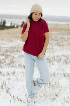 Dongguan Huoyoung Apparel Co Sweaters|Tops<Mason Top-Berry