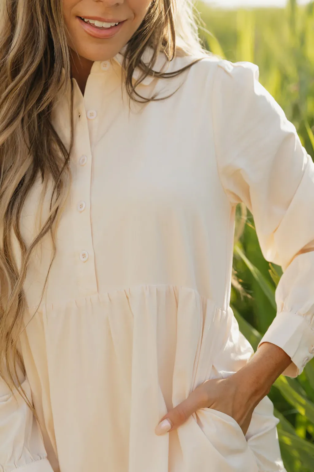 Dongguan Huoyoung Apparel Co Maternity Friendly|Nursing Friendly<Maylie Dress-Cream