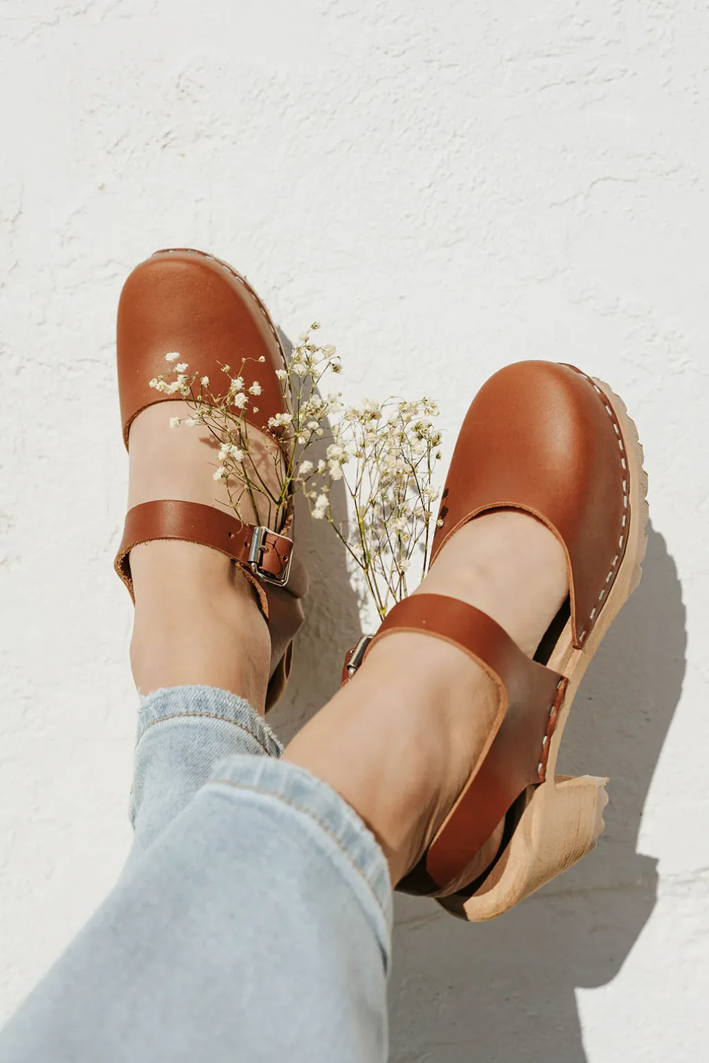 Mia Heels|Clogs<Abba Clog-Luggage