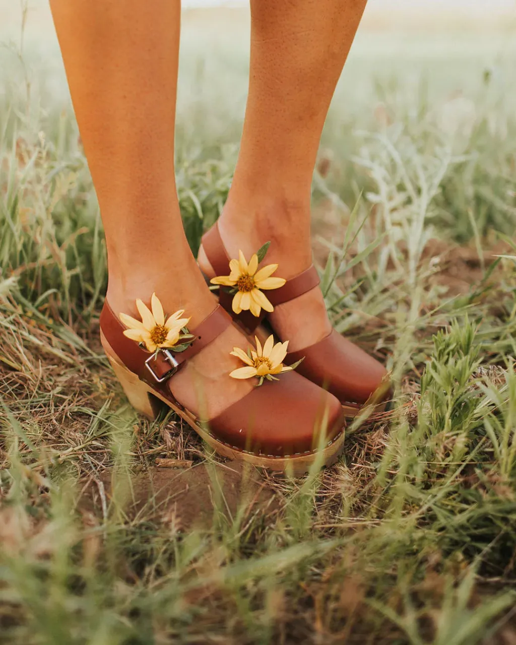 Mia Heels|Clogs<Abba Clog-Luggage