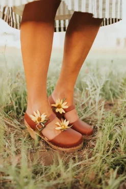 Mia Heels|Clogs<Abba Clog-Luggage