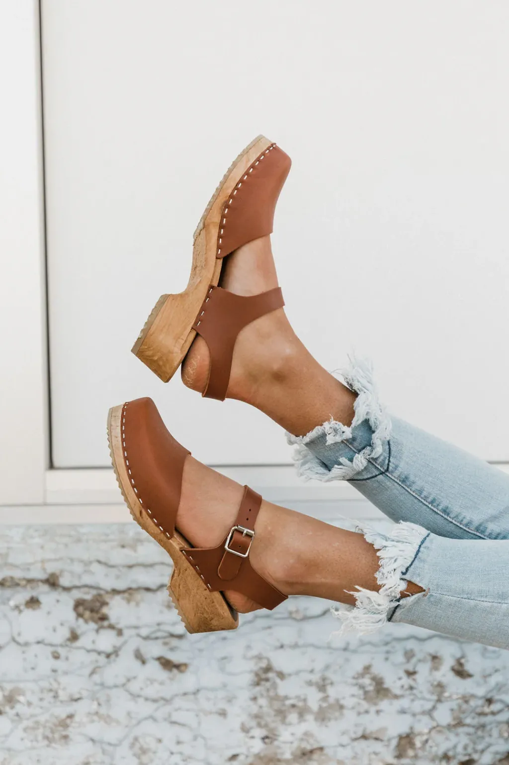 Mia Heels|Clogs<Sofia Clog-Luggage