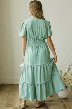 Roly poly Maternity Friendly|Nursing Friendly<Millie Dress-Sage
