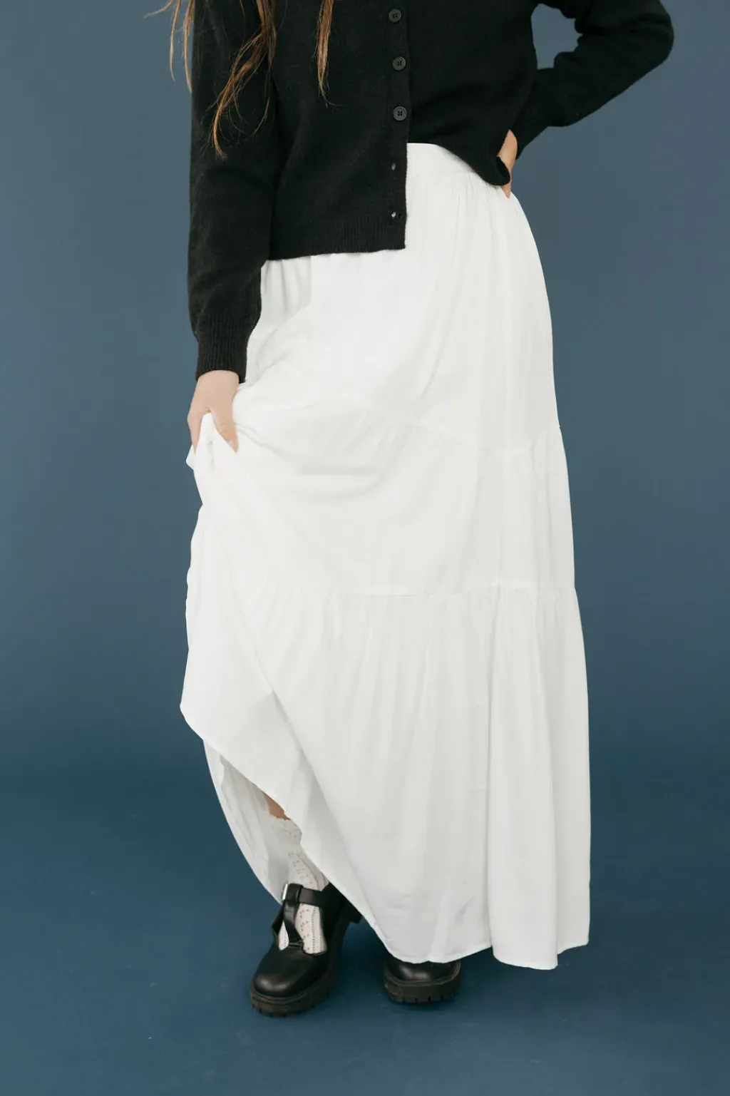 mittoshop Maternity Friendly|Skirts<Mindy Skirt-Ivory
