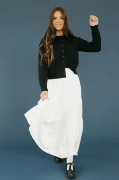 mittoshop Maternity Friendly|Skirts<Mindy Skirt-Ivory