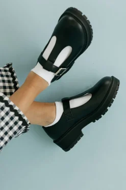 Victoria Fashion Flats|Clogs<Murray Mary Janes-Black