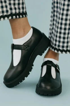 Victoria Fashion Flats|Clogs<Murray Mary Janes-Black
