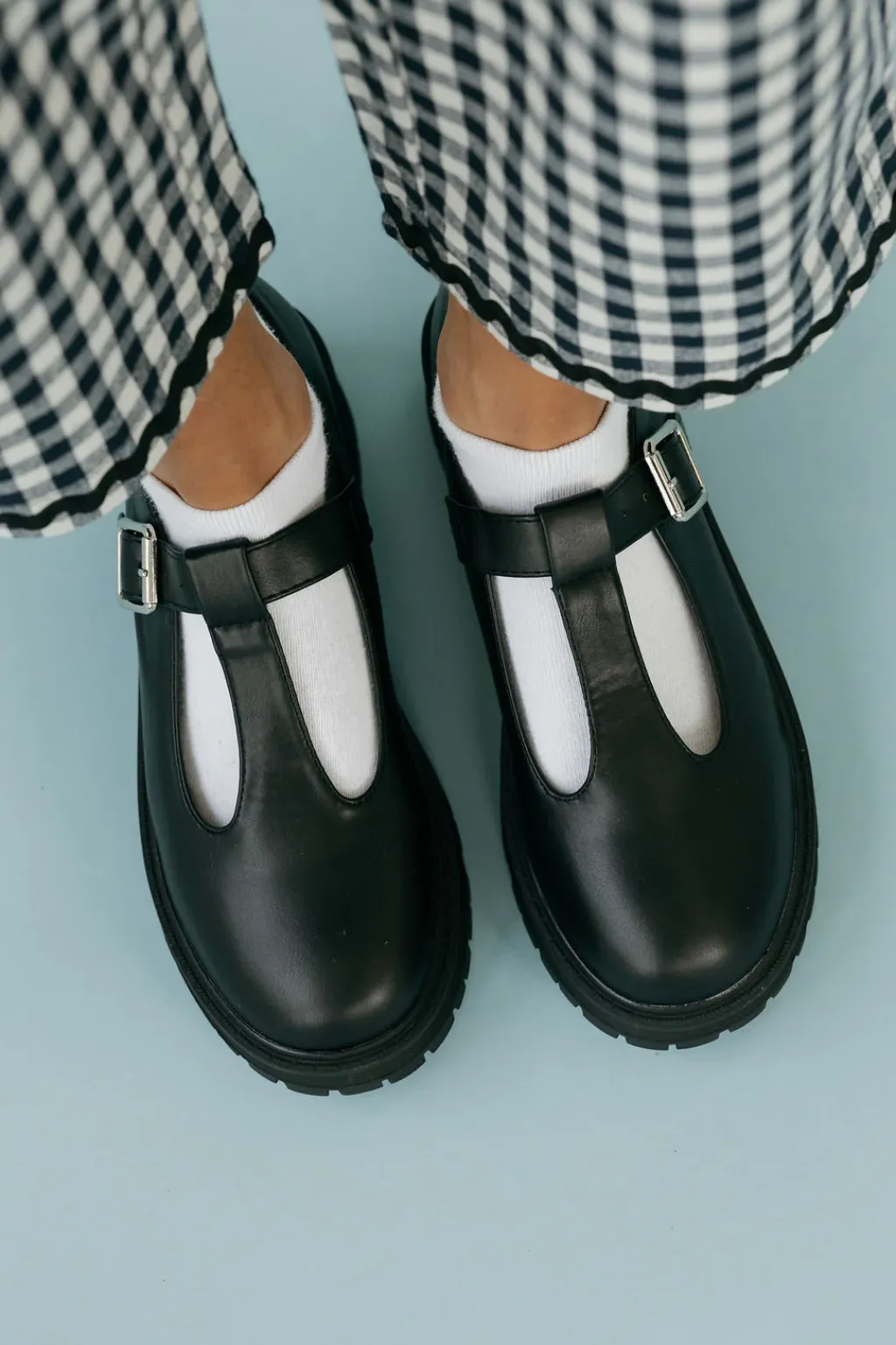 Victoria Fashion Flats|Clogs<Murray Mary Janes-Black