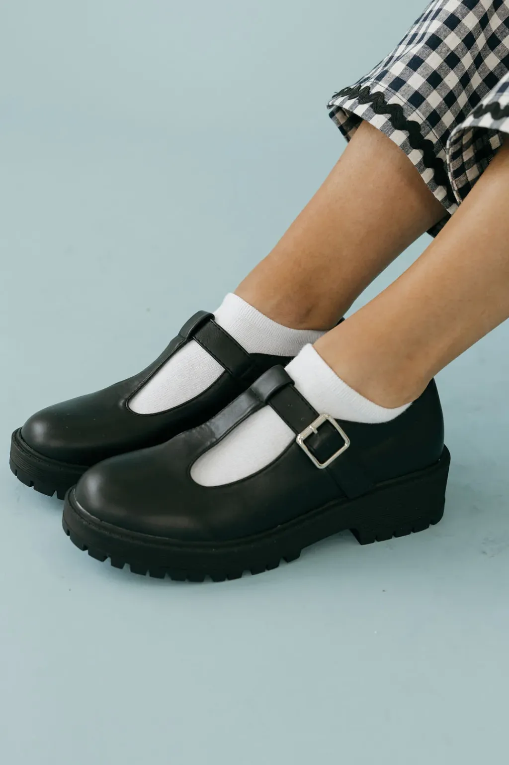 Victoria Fashion Flats|Clogs<Murray Mary Janes-Black