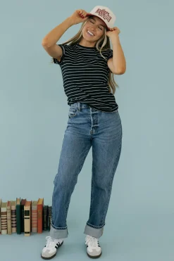 Dongguan Huoyoung Apparel Co Tops|Tops<Must Have Tee- Stripe