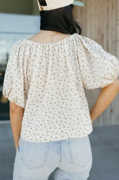 Buttermelon Long Sleeve<Oaklee Top-Taupe/Blue
