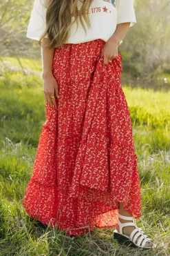 Dongguan Huoyoung Apparel Co Maternity Friendly|Bottoms<Oaklyn Skirt- Floral