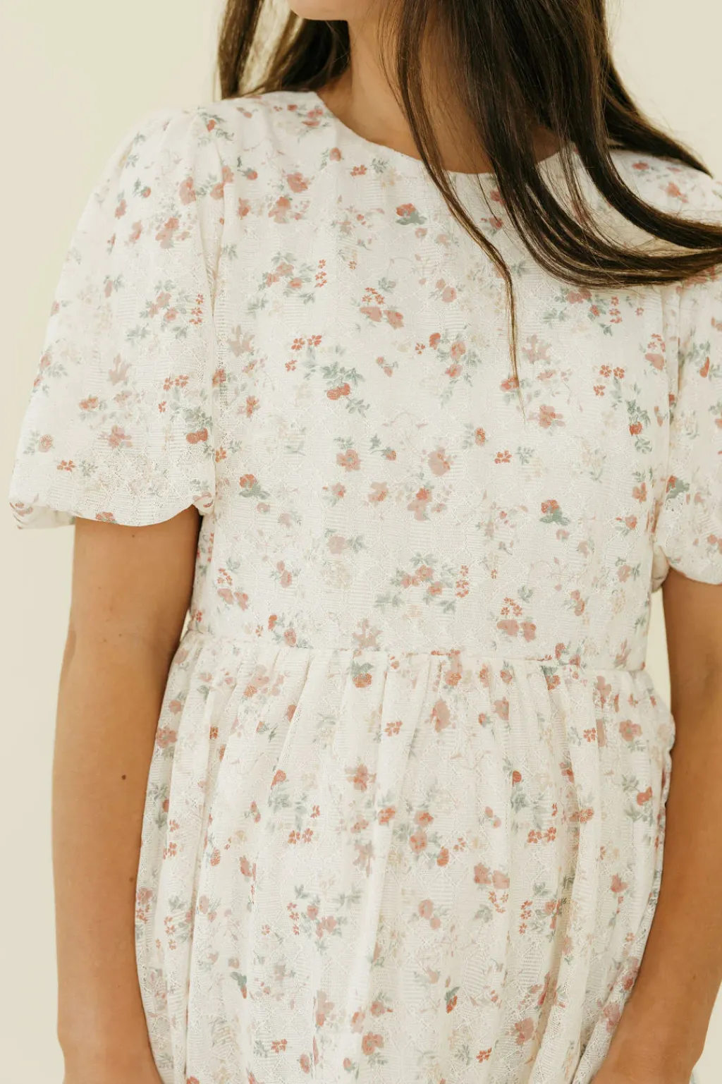 Tea N Rose Maternity Friendly|Dresses<Olivia Dress-Ivory Floral