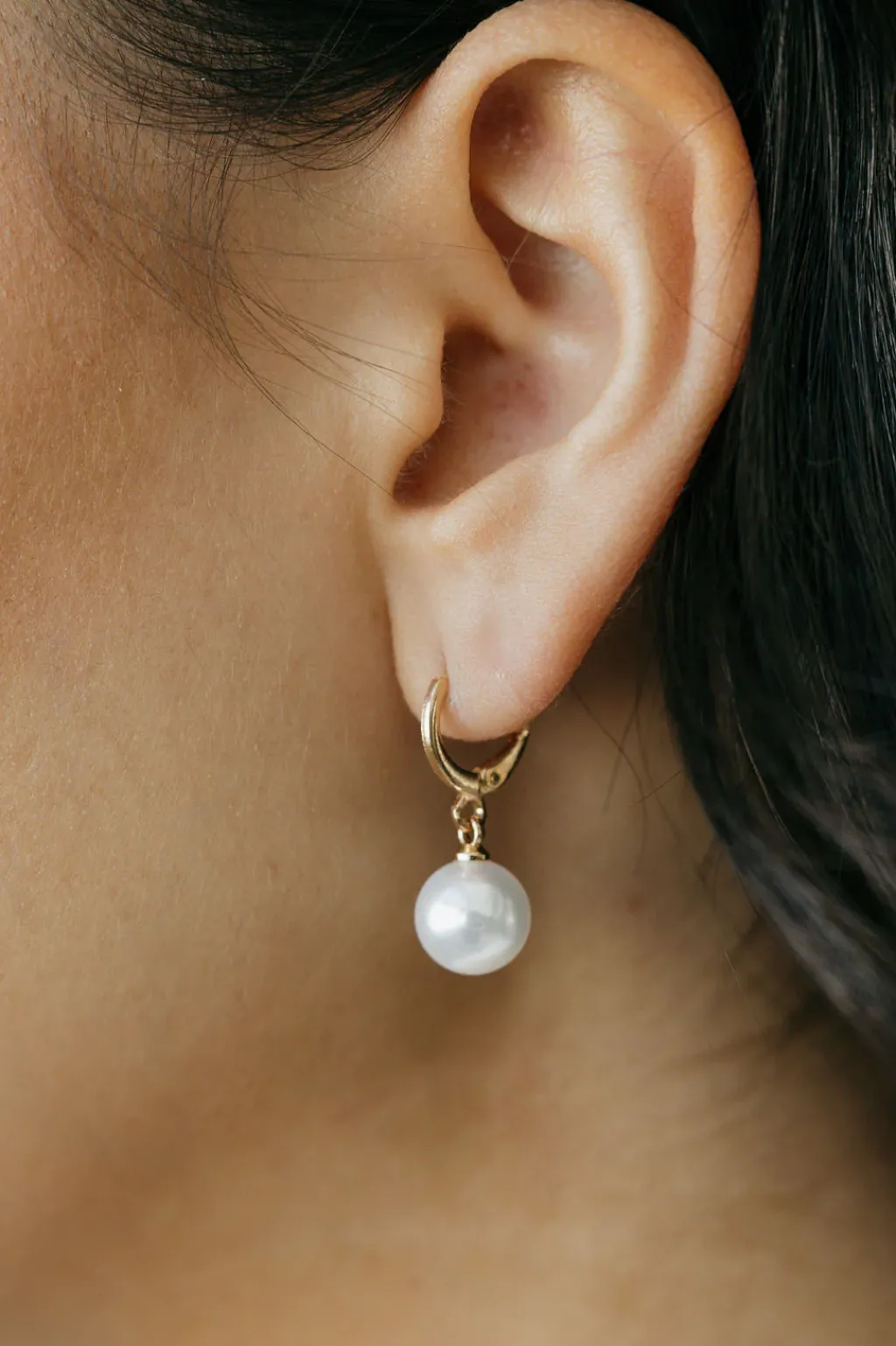 Ali Express Earrings<Parissa Pearl Hoop Earrings-
