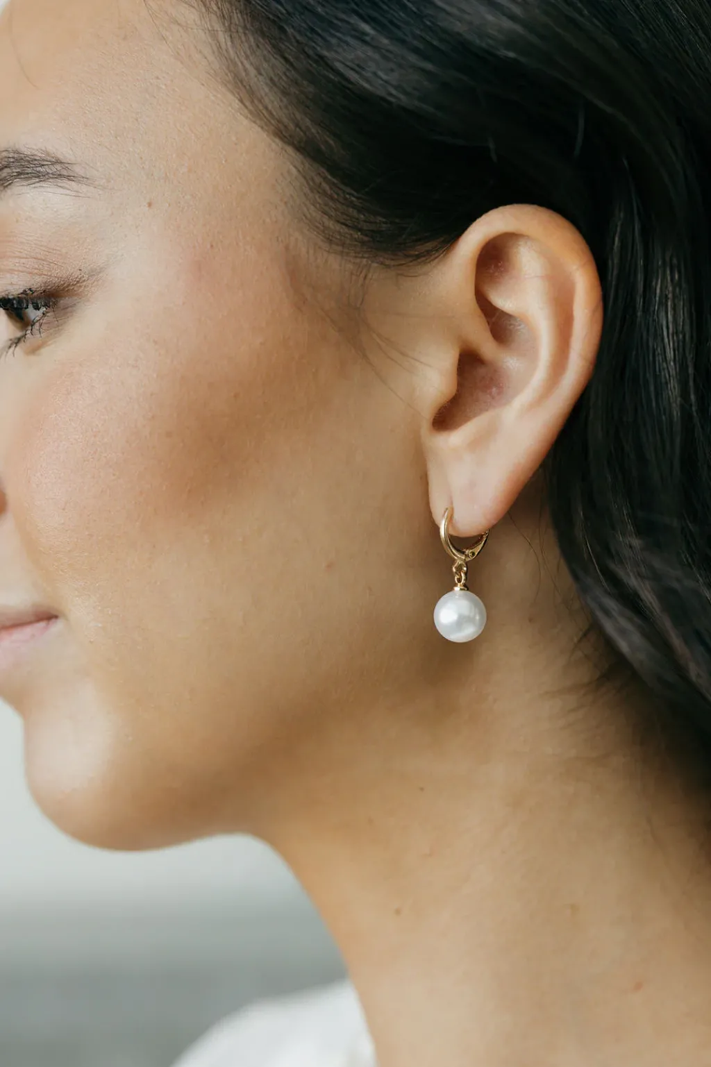 Ali Express Earrings<Parissa Pearl Hoop Earrings-
