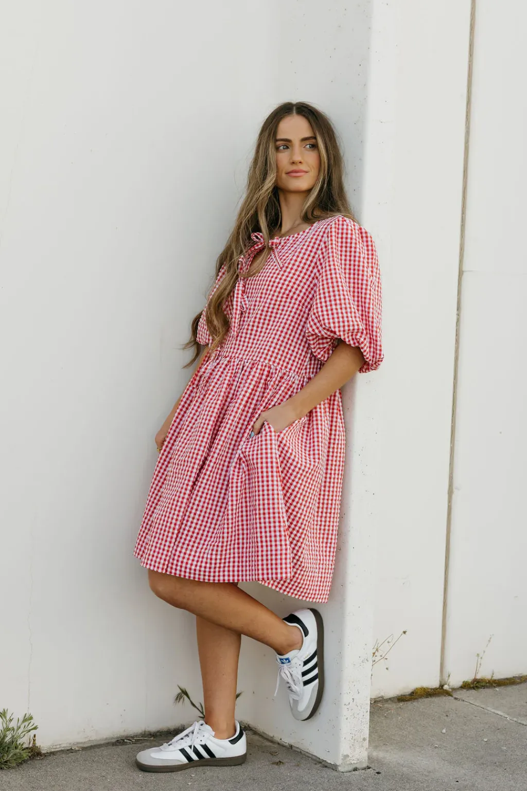 Vine & Love Maternity Friendly|Knee-Length Dresses<Paxton Dress-
