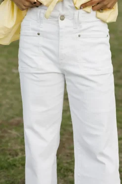 Mica Denim Bottoms|Denim<Pearson Denim-Ivory