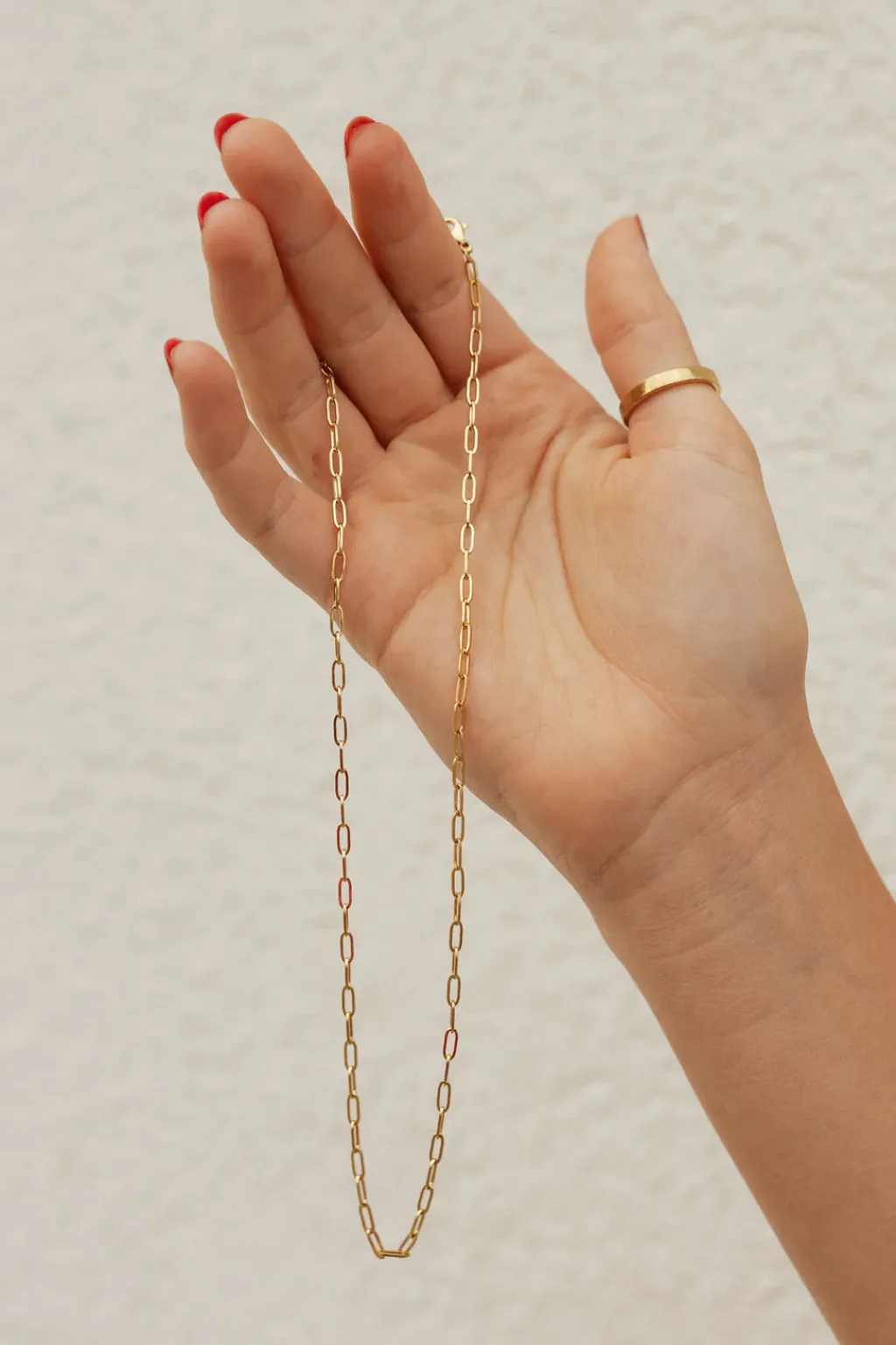Ali Express Necklaces<Penn Paperclip Chain Necklace-Gold