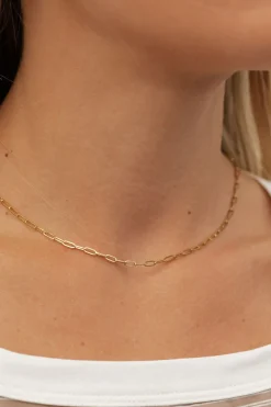 Ali Express Necklaces<Penn Paperclip Chain Necklace-Gold