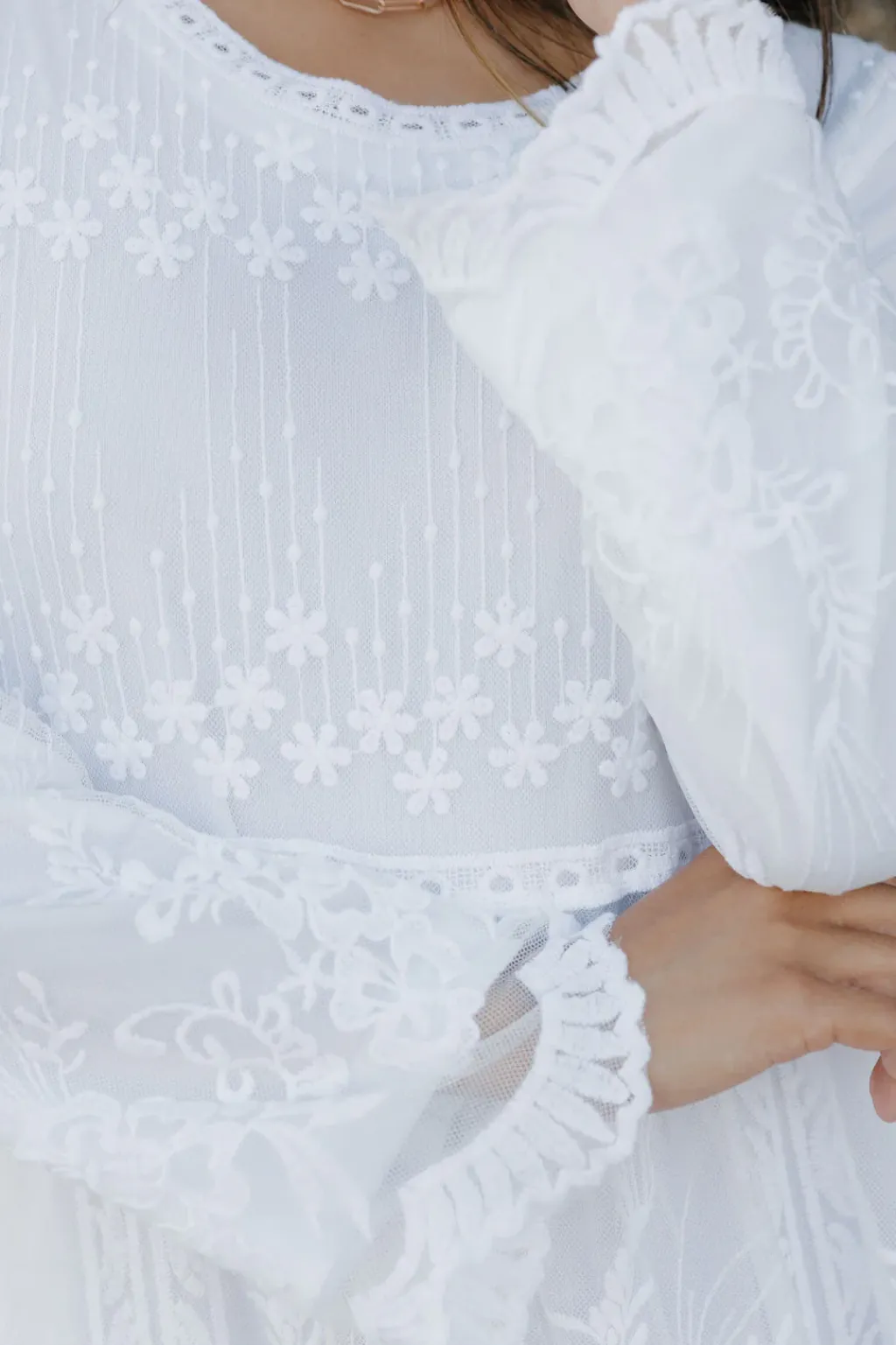 Tea N Rose White Collection|Wedding<Petite Annemarie Dress-White