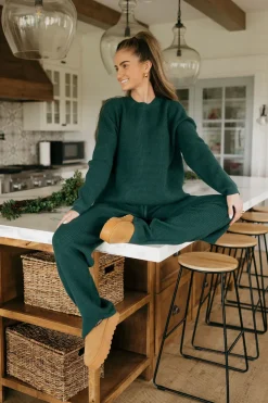 Dongguan Huoyoung Apparel Co Bottoms|Bottoms<Piper Sweater Pants-Emerald
