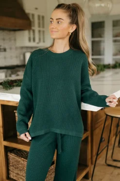 Dongguan Huoyoung Apparel Co Bottoms|Bottoms<Piper Sweater-Emerald