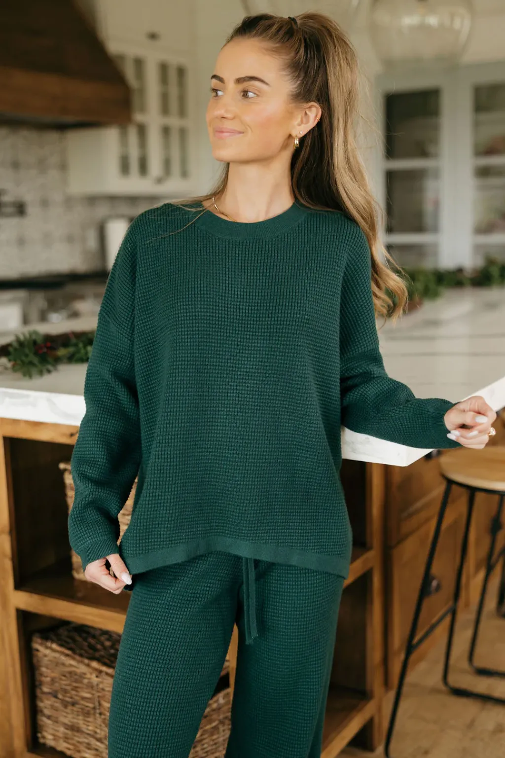 Dongguan Huoyoung Apparel Co Bottoms|Bottoms<Piper Sweater-Emerald