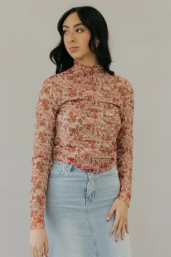 Anniewear Tops|Long Sleeve<Poppie Top-Ivory/Rose